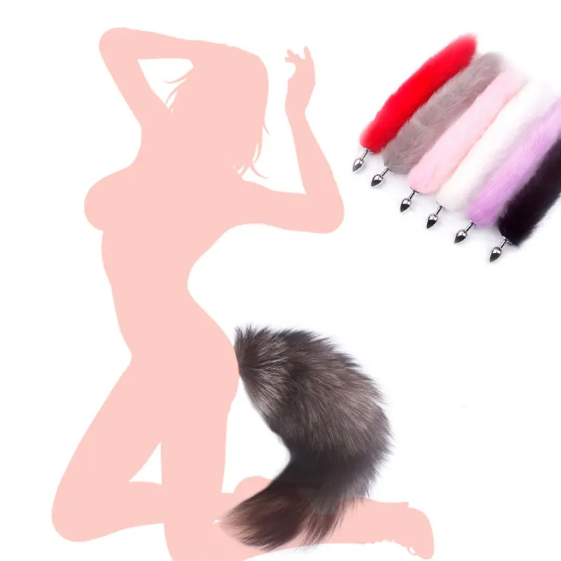 Za Odrasle Fox Rep Sex Igrače Za Ženske Odraslih Kovinski Analni Čep, Ki Je Razširljiv Butt Plug Rep Pari Igre Erotični Pripomočki Gay Sex Shop