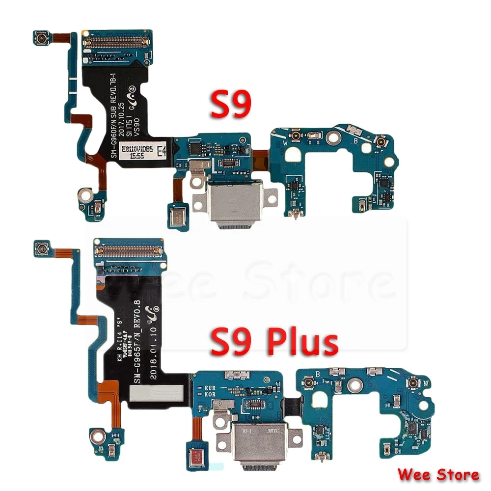 Za Samsung Galaxy S9 Plus G965F G965N G965U S9 G960F G960U G960N Originalno Polnjenje prek kabla USB Vrata za Polnilnik Dock Priključek Flex Kabel