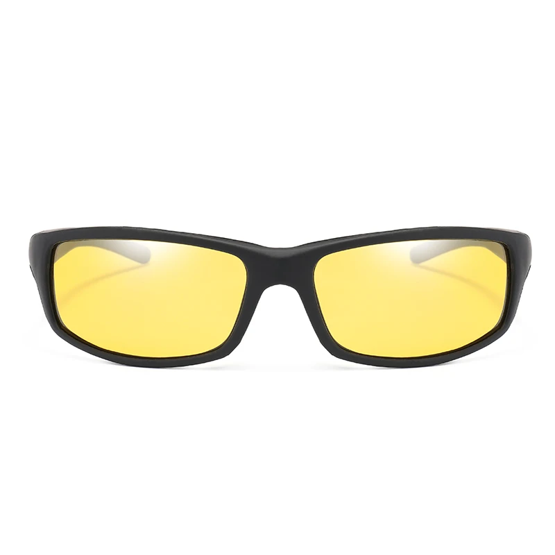Nočno Vizijo Očala Moških Polarizirana Anti-glare Rumena Leča Kvadratnih Šport sončna Očala Retro Vožnjo Očala Gafas de sol UV400