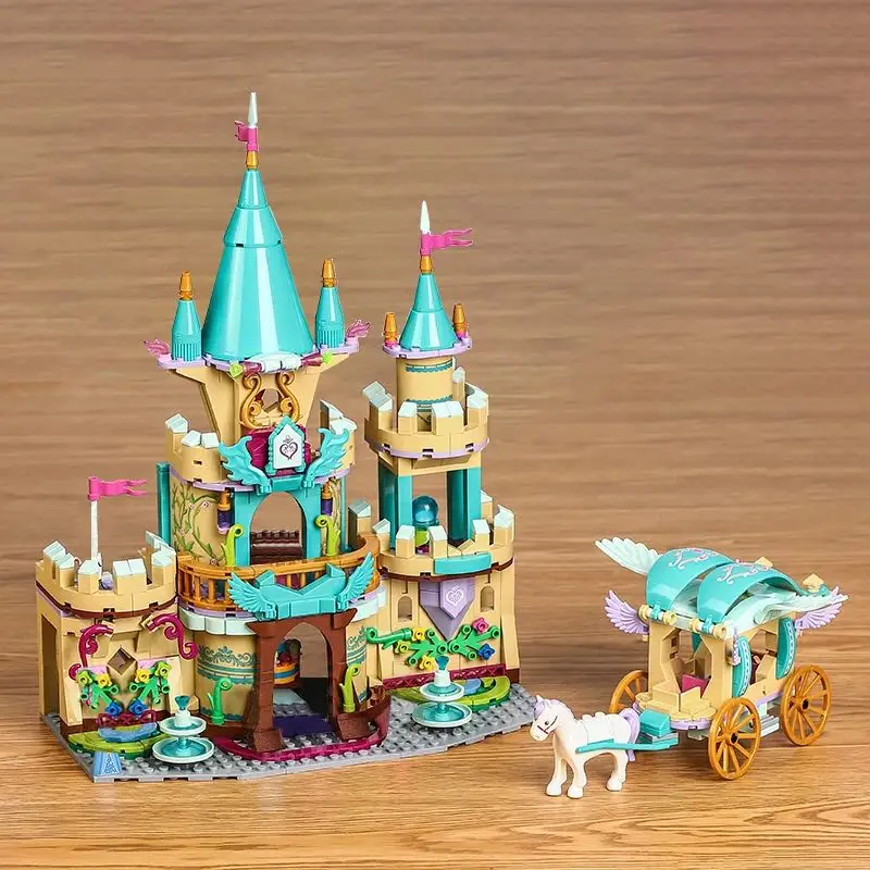 Disney Prijatelji Za Dekleta Ice Princess Castle Sanjsko Hišo Konj Prevoz Gradbenih Blokov Prijatelji Številke Opeke Igrače Za Otroke