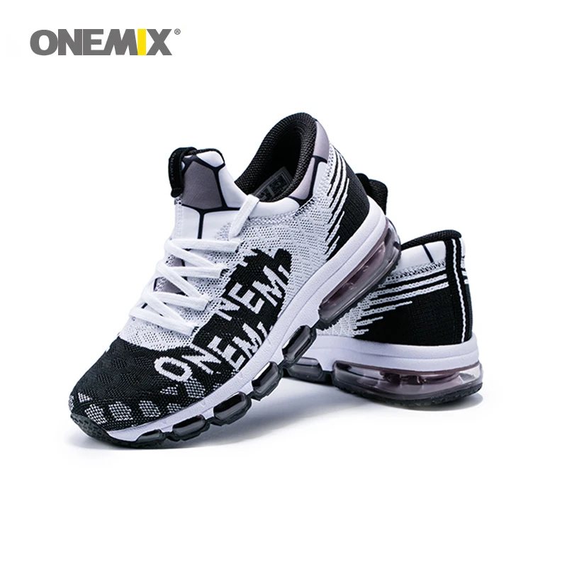 Onemix zračne blazine čevlji za moške superge lahki plesti mreže vamp superge za dušenje na prostem, tek, hoja čevlji
