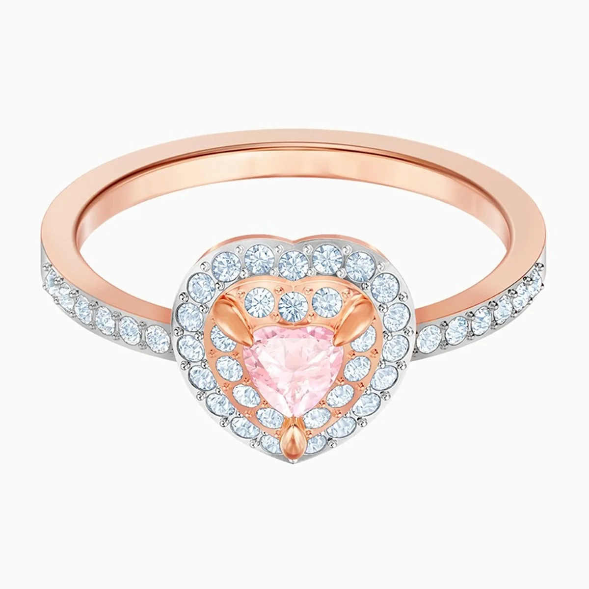 QSJIE Modni nakit visoke kakovosti SWA občutljivo svetlo roza v obliki srca kristalno žensk, Ogrlico, Obesek, romantično darilo