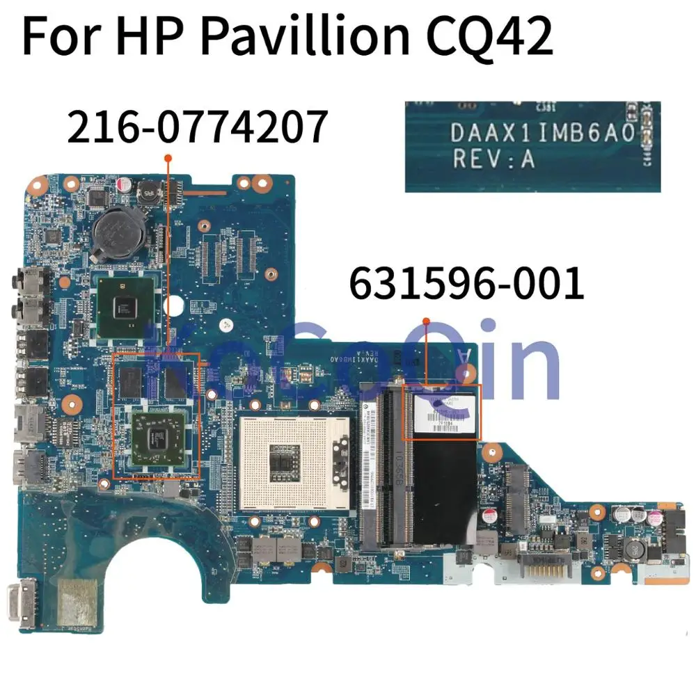 631596-001 615580-001 608824-001 Prenosni računalnik z matično ploščo Za HP CQ42 CQ62 G42 G62 Mainboard DAAX1IMB6A0 DAOAX1MB6F0 DA0AX1MB6H1