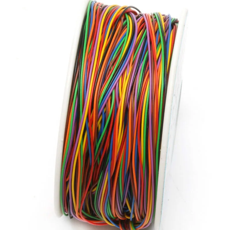 OK Line 8 Barv, Zavijanje Žico 30AWG Kabel PCB, ki Plujejo pod Skakalec Žice Električne Žice Za Prenosni računalnik z Matično ploščo PCB Spajkanje