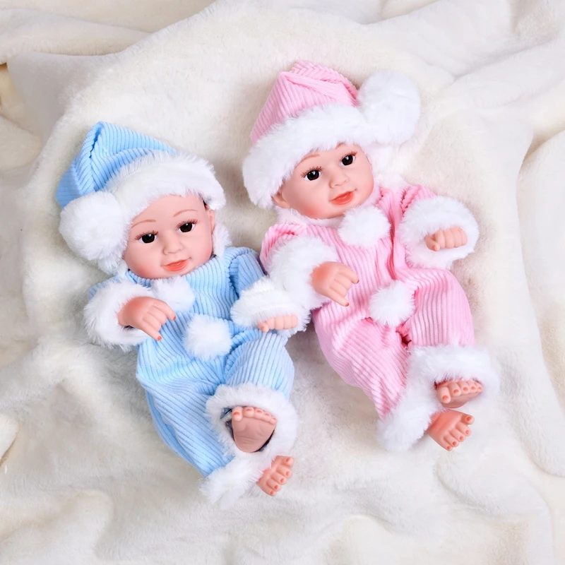 30 CM Prerojeni Bebe Lutke Mehko Polno Telo Silikonski Baby Doll Dodatki za Oblačila, Otroci Igrače Stroj Fant Dekle Veren Novorojenih Dojenčkov