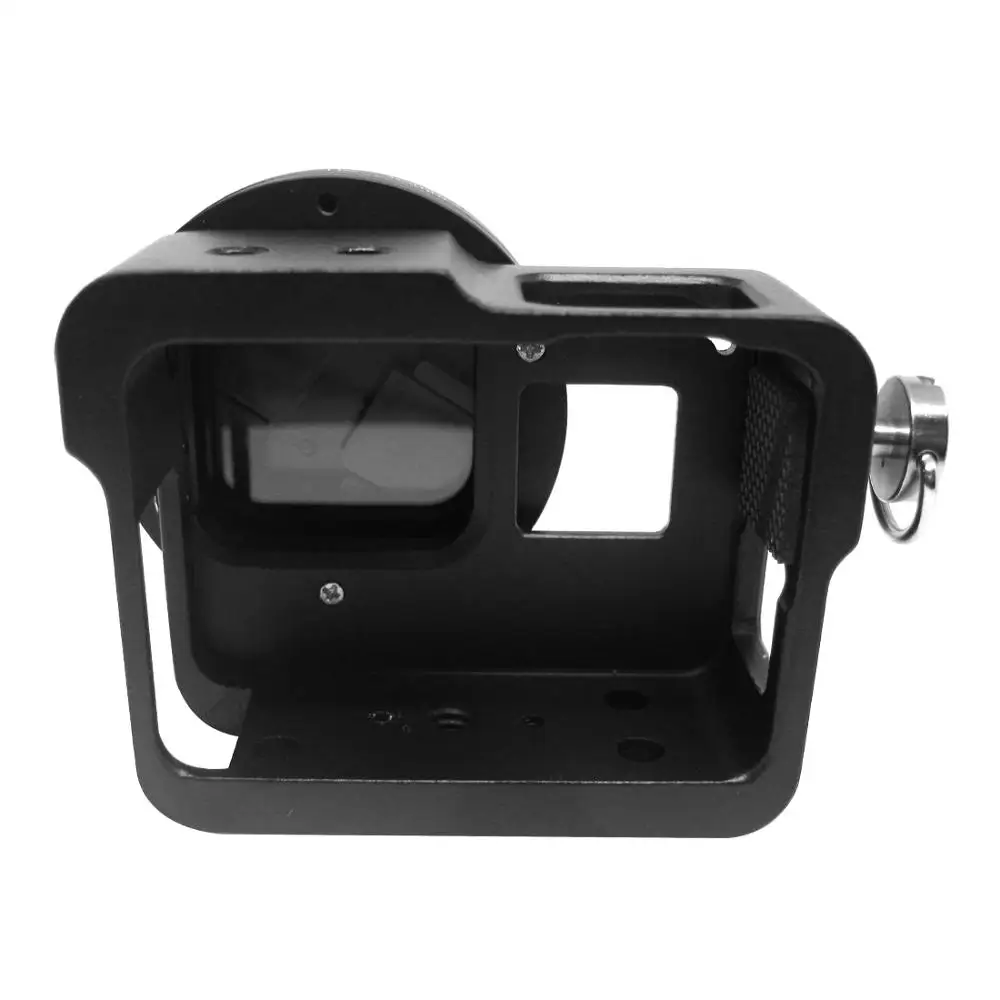 BGNing CNC Aluminijasta Zaščitna torbica Fotoaparat Kletko za GoPro Hero 7 6 5 Črna z 52 mm UV Leče Protector za Go Pro 7 6 5 Pokrov