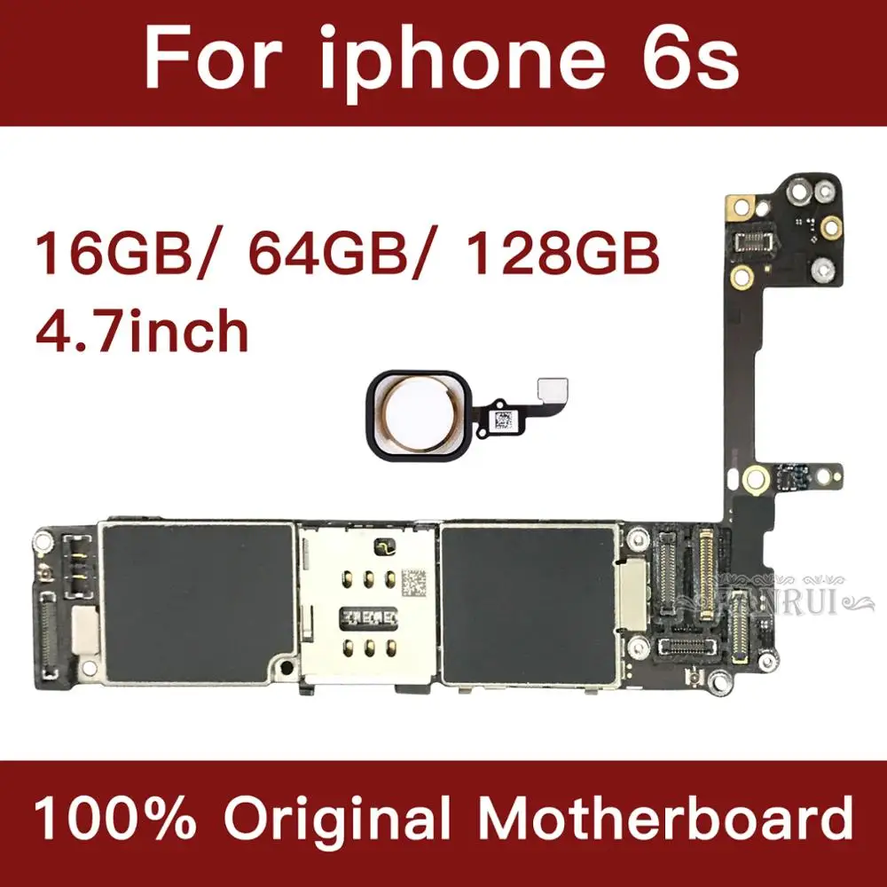 Za iPhone 6s 4.7 palčni matični plošči Odkleniti Mainboard Z Dotik ID Polno Funkcijo Prvotne IOS Nameščen Logiko Odbor