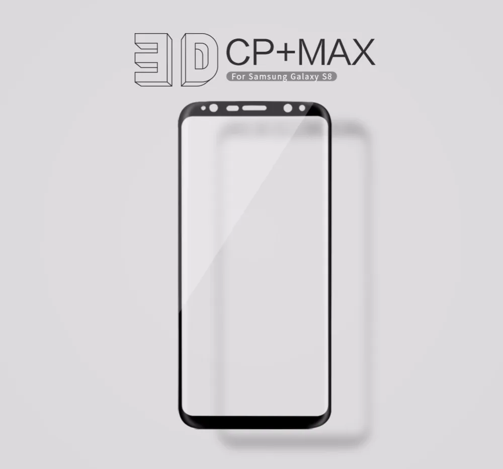 NILLKIN Neverjetno 3D CP+ MAX Polno Zajetje Nanometrov Anti-Eksplozije 9H Kaljeno Steklo Screen Protector For Samsung Galaxy S8