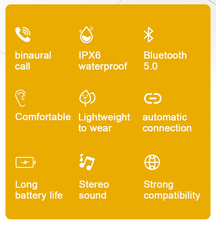 2020 Ultra Tanek XG49 TWS Dotaknite se možnosti Brezžično Bluetooth V5.0 Slušalke HIFI Stereo Športne Slušalke Binaural Klic Slušalke Za IOS/ Za In