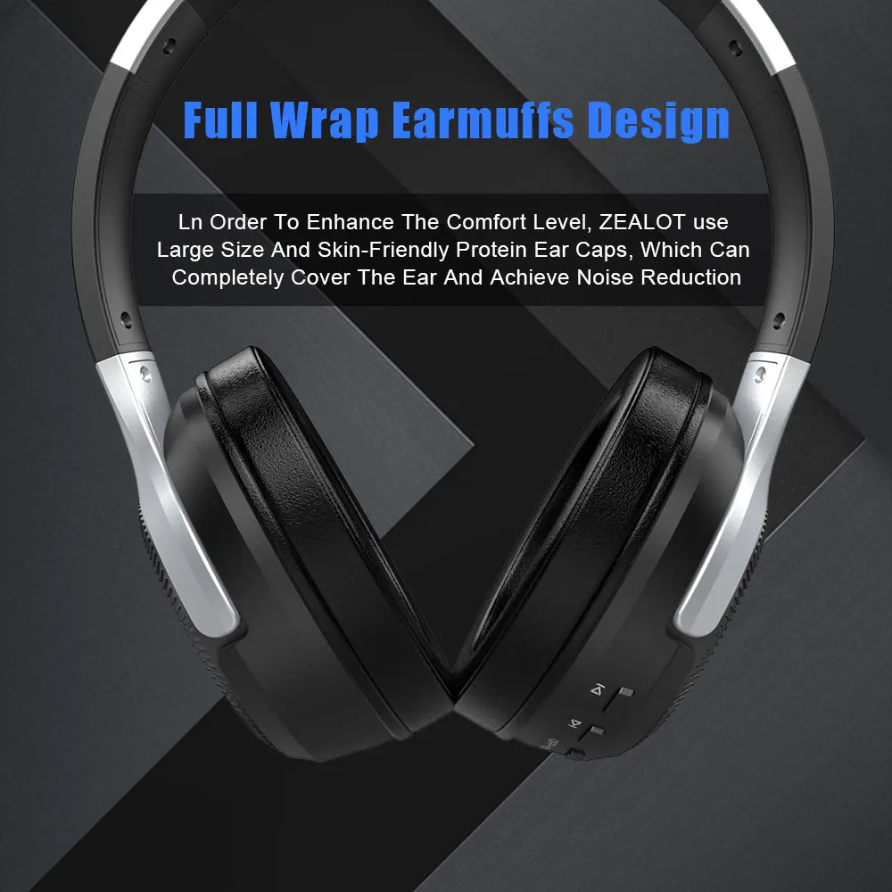 UNITOP ZEALOT B26T Bluetooth Slušalke Stereo Slušalke Zaslon Glasbo, Slušalke TF /Podpora SD Kartice Z Mic Za Xiaomi Huawei