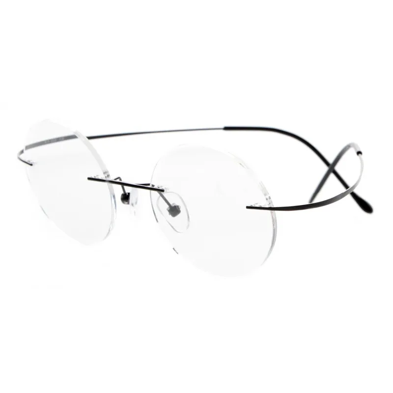 10Pcs/Veliko Novih Steve Jobs Star Slog Ultra-lahkih Pomnilnik Titana Rimless Spektakel Kratkovidnost Optičnih Očal Okvir Moških Očala
