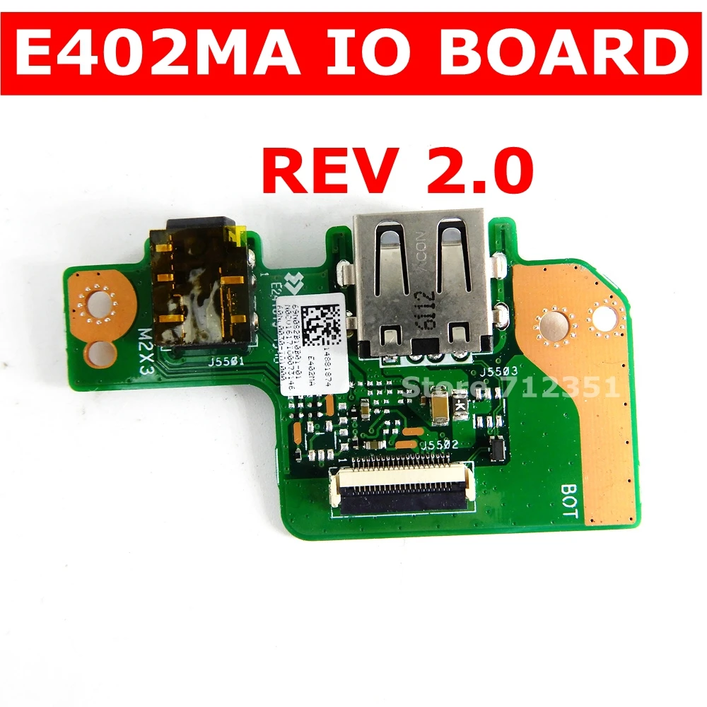 E402MA IO_BOARD REV 2.0 Za ASUS EeeBook E402MA E402M E502M E502MA prenosni računalnik z matično ploščo IO ODBOR USB Avdio Odbor Test ok
