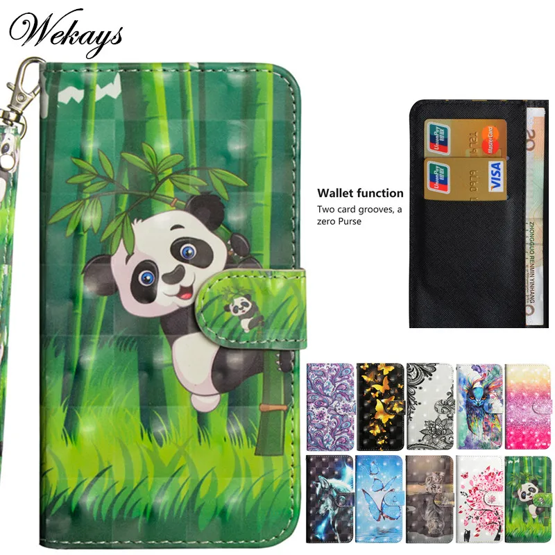 Wekays Za Čast 10 9 Lite 7X Risanka Panda Usnje Fundas Primeru Za Huawei P20 Pro Lite P9 Lite mini Mate 10 Lite Primere,