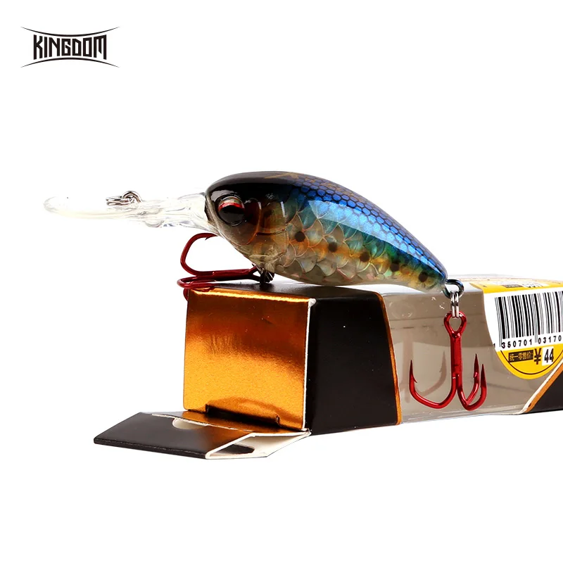 Kraljestvo Pisanec Fishing Lure crankbait 5 cm 10.5 g Ribištvu Tackle Trde umetne Vabe Wobblers z VMC Kljuke model 3507