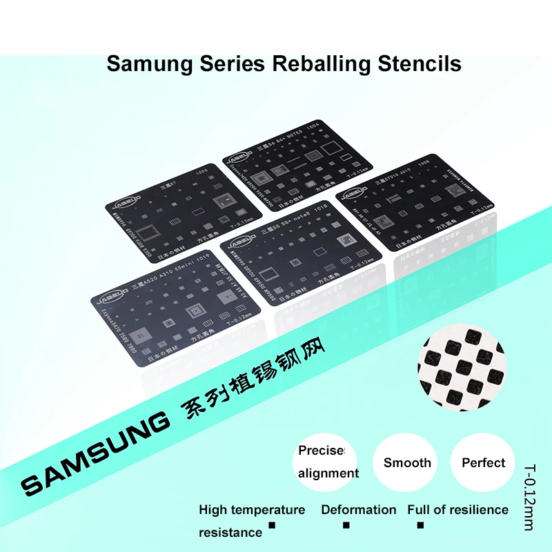 Čipu IC, BGA Reballing Spajkanje Matrice Kompleti za Spajkanje Predlogo Za Samsung Rob S6 S6+ S7 S8 S8+ Opomba BGA Reballing Dodatki