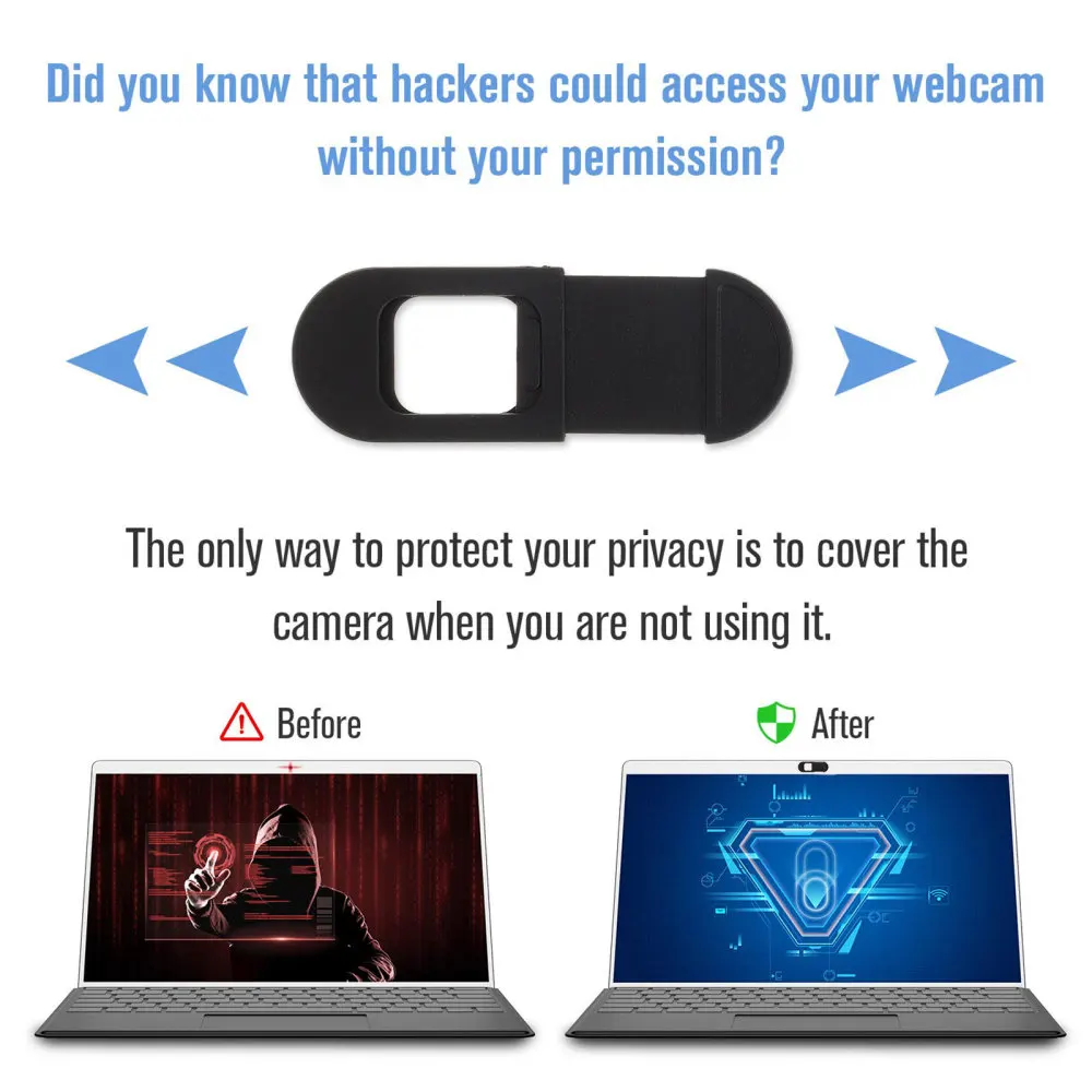 4PCS Webcam Pokrovček Potisnite Anti-peeping Anti-hacking Web Kamera Blocker