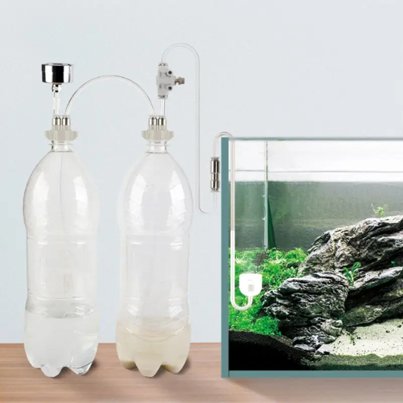 Akvarij DIY CO2 Generator Sistem Kompleti Vode Moss Rastline Difuzor z Magnetnim Ventilom Fish Tank Regulator Opremo