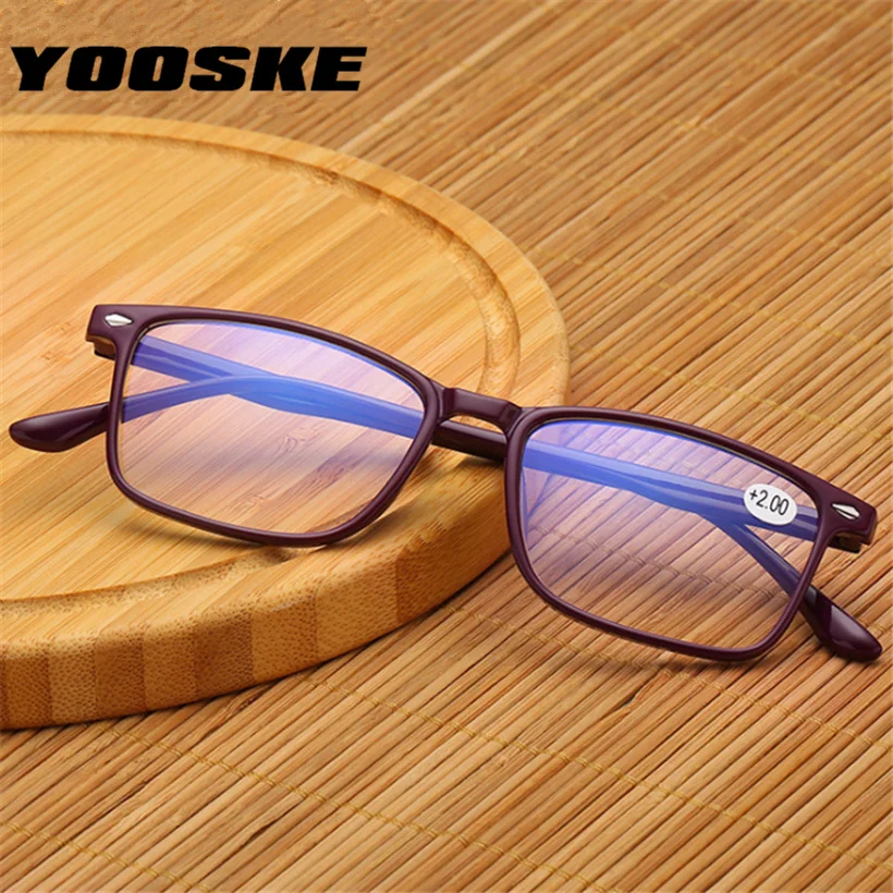 YOOSKE Moške Obravnavi Očala TR90 Presbyopia branje očala Modre Film Ženski Moški Presbyopic Očala +1.0 1.5 2.0 2.5 3.0