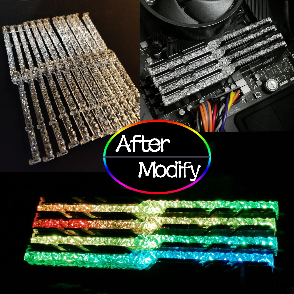2 Kos 4 Kos Pomnilnika RAM Svetlobe Vodnik Bar Mod Za G Spretnost Trident Z Neo RGB Spremembo Royal Seriji Band Izboljšanje Prepustnostjo Svetlobe