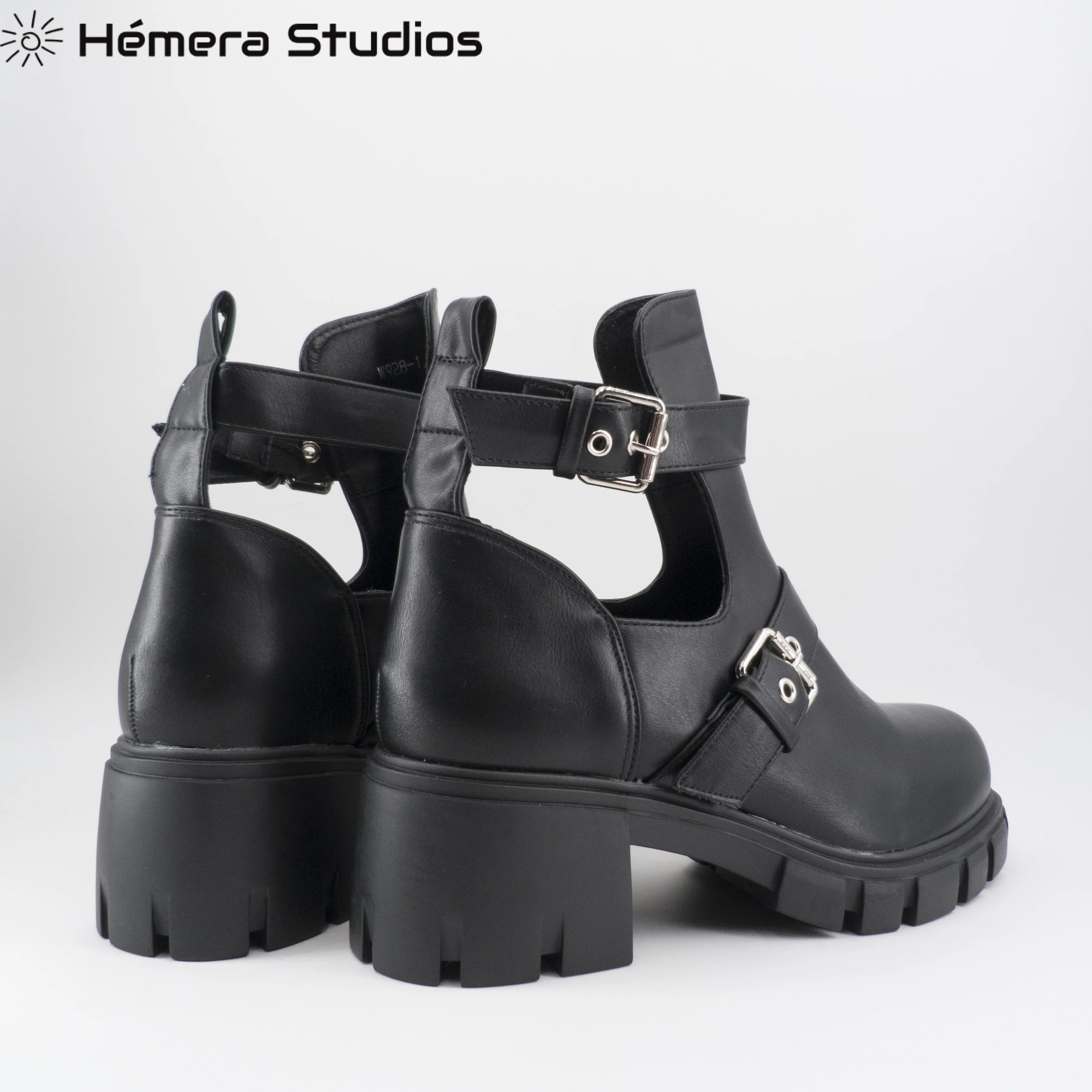 Hemera Studios Plen Ženske 2020 pozimi plen s platformo edini skladbo slog punk čevlji živali tiskanja pete multicolor
