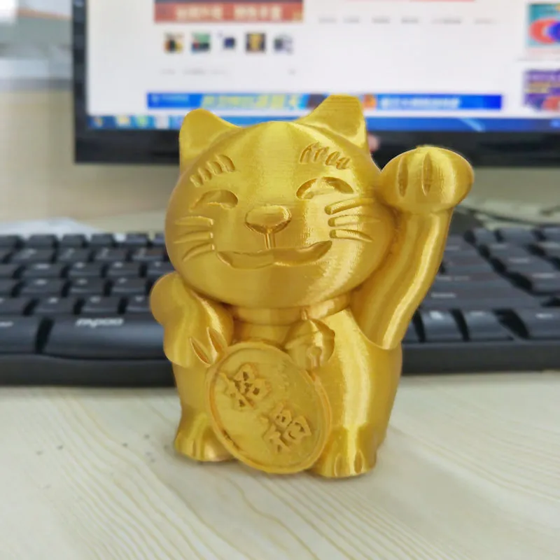 Svila PLA Nitke Zlate 1.75 mm 1 kg/0,5 kg 3D Tiskalnik, ki z Žarilno Svilnat Sijaj 3D Pero Materiali za Tiskanje Svetlečim Kovinskim PLA Filamentov