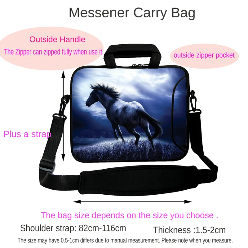 Laptop Messenger Bag Capa Par Prenosnik 15. 6 Aktovko 10 12 13 14 17 Chromebook PC torbica Za Macbook Air Pro 13.3