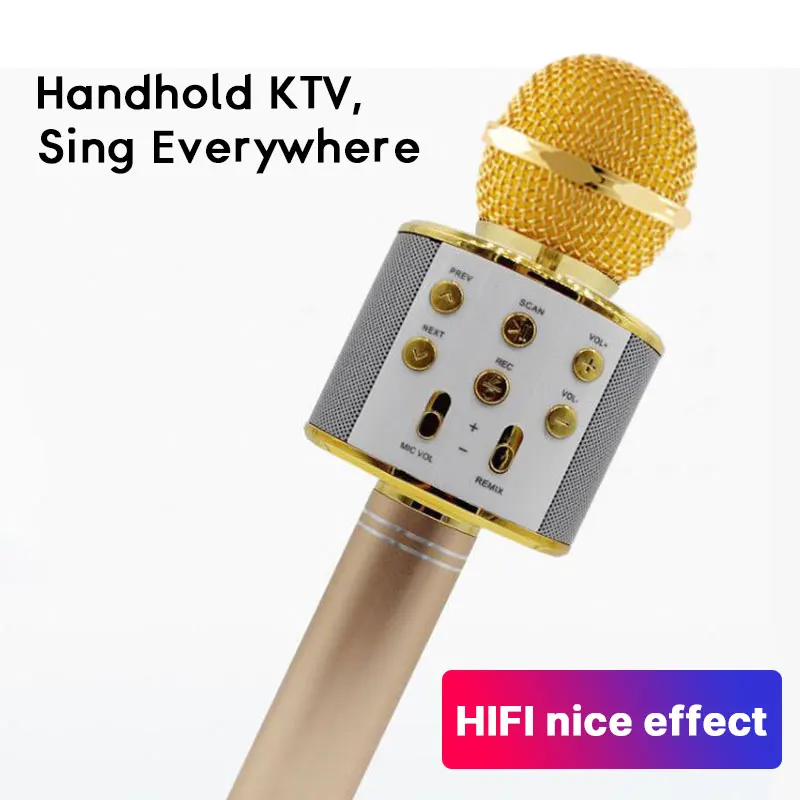 Mikrofon Profesionalni Bluetooth Brezžični Mikrofon Zvočnik Ročni Mikrofon Karaoke Mic Mikro Petje Microfone sem fio