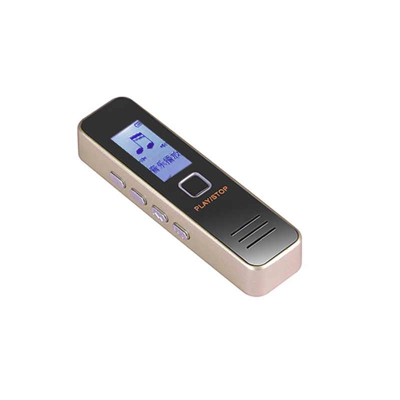 High-definition Zmanjšanje Hrupa Diktafon Strokovno Digitalni Avdio Snemalnik z MP3 Predvajalnik z Zvočniki