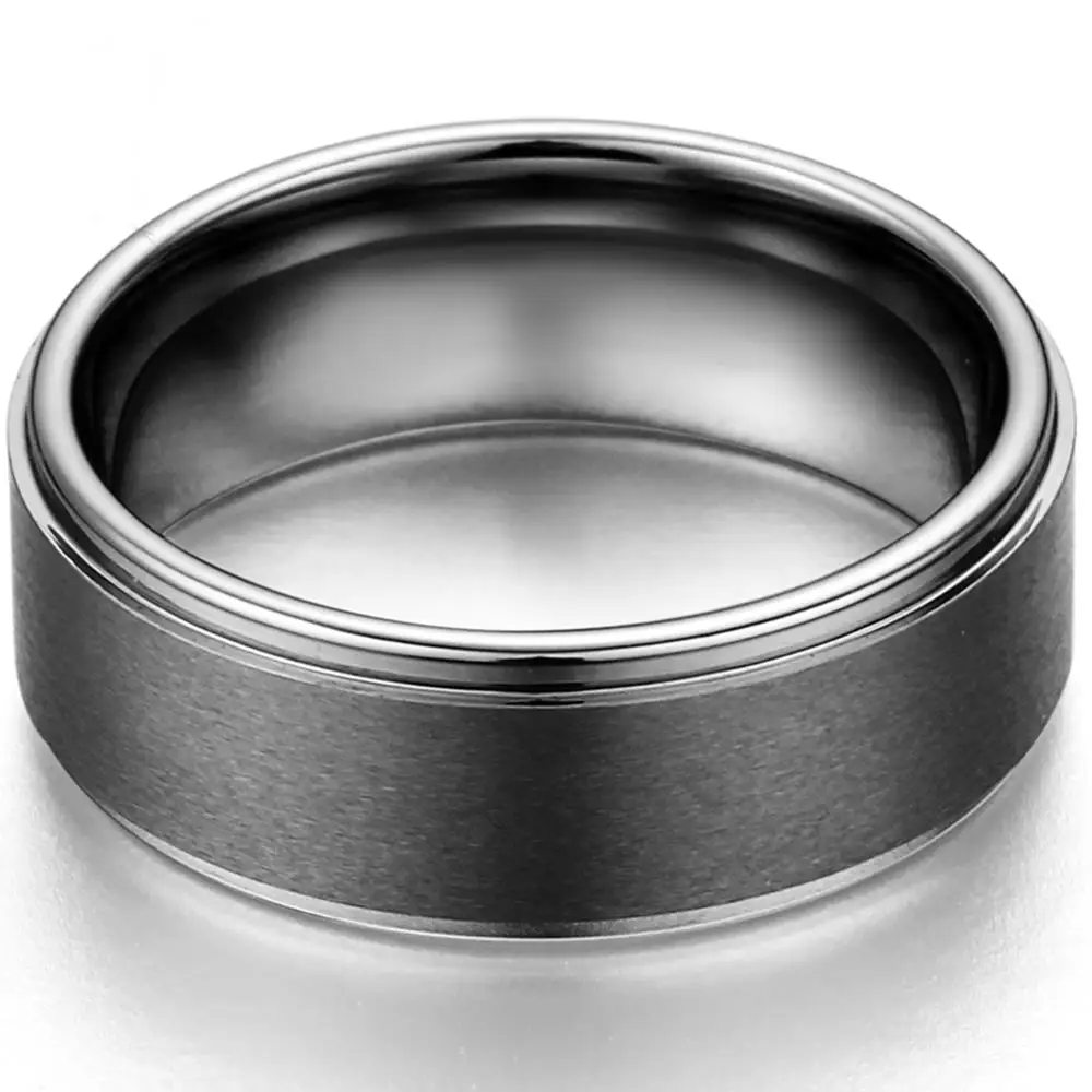 BONISKISS Moda 8 mm Volframov Karbid Obroč Moški Ženske Poročni prstan Ženske Udejstvovanje Obroči Moške Nakit dropshipping