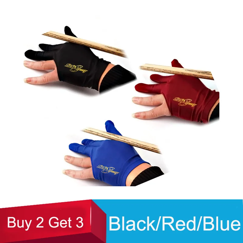Dobra Elastičnost Tremi Prsti Biljard Rokavice Snooker Rokavice Rdeče/Modro/Črno Biljard Pribor Kupiš 2 Dobiš 3 Tistih, Kitajska