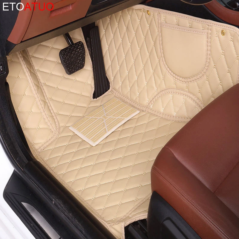 ETOATUO po Meri Avtomobila talna obloga za Audi vse modela A1 A3 A8 A7 V3 V5 V7 A4 A5 A6 S3 S5 S6 S7 S8 V8 TT SQ5 SR4-7 avtomobilov avto styling mat