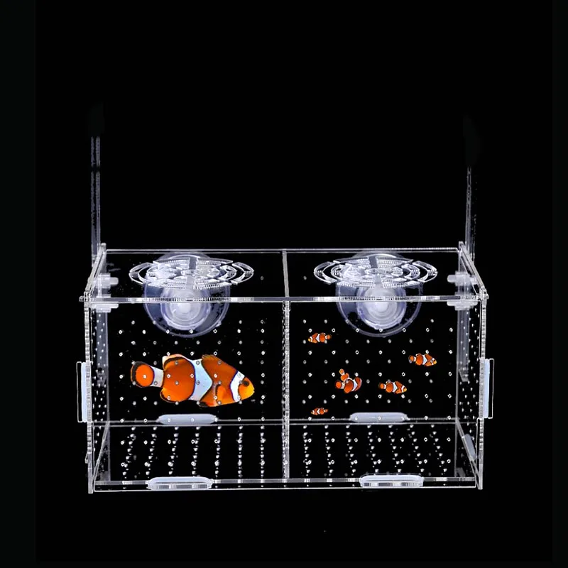 Fish Tank Akvarij Polje Majhnih Rib Izolacijo, Neto Tropskih Rib Vzreja Polje Proizvodnje Polje Akril Aquarium prožen 30X20X20CM
