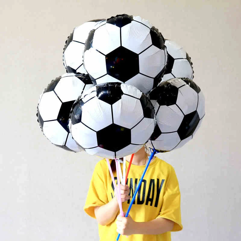 10pcs 18 inch Nogomet Folija Balon Nogomet Odbojka košarka balon igralec navijači stranka zraka globos baby fantje rojstni dan igrača