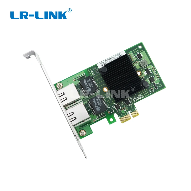LR-LINK 9222HT Intel I350-T2 Združljiv Dual Gigabit Ethernet RJ45 Vrata Lan Adapter PCI-Ex1 Omrežna kartica 10/100/1000Mbps Za PC