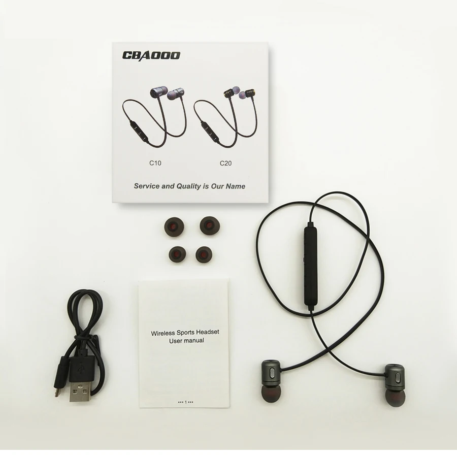 CBAOOO Bluetooth Slušalke brezžične slušalke glasbo, šport bas stereo bluetooth slušalke Magnetni slušalke z mikrofon za telefon