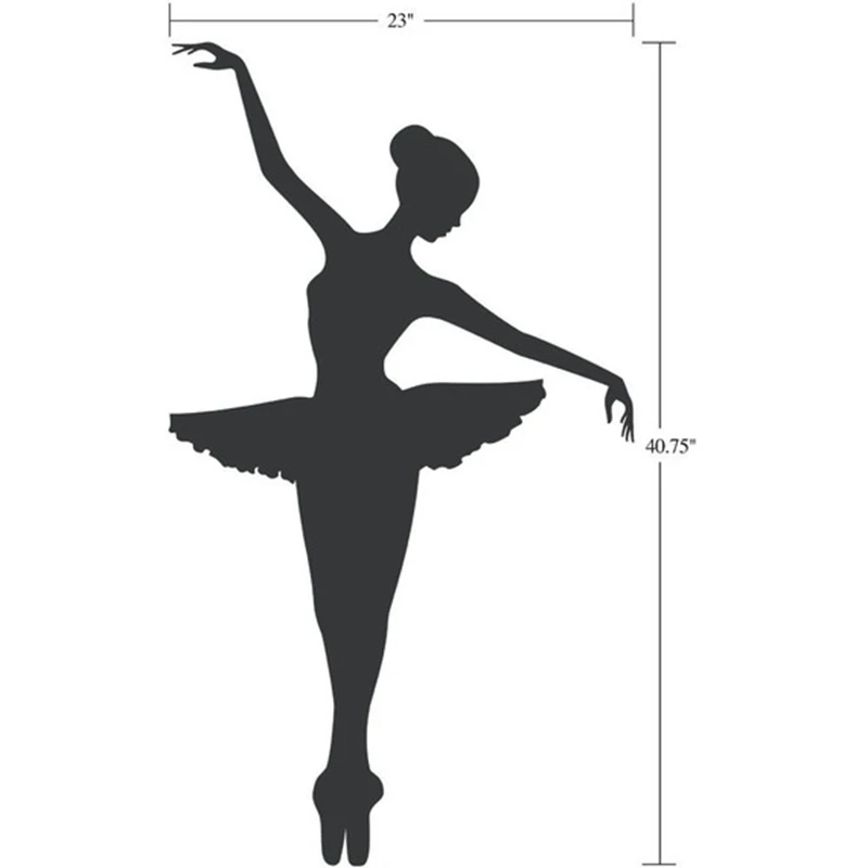 Balerina vinilna - Plesalka Plesala Balet Vinil vinilna Grafični Nalepke , velikosti brezplačna dostava A2058