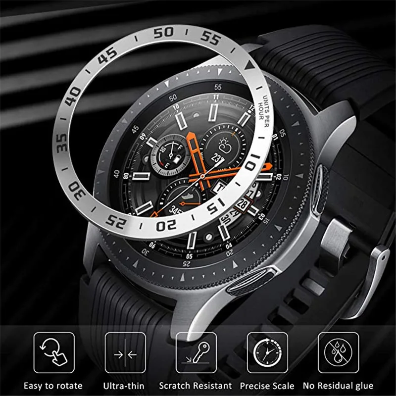 Pametno Gledati Pokrovček Za Samsung Galaxy Watch 46MM 42MM Ploščo Obroč Pametno Gledati Dodatki za Kritje primerne Tudi Za Galaxy Prestavi S3