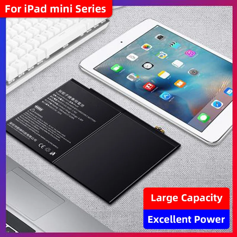 Nova Baterija Za Apple iPad Mini2 Mini3 A1489 A1490 A1491 A1599 Tablet 6471mAh Zamenjava Baterij z Komplet Orodja