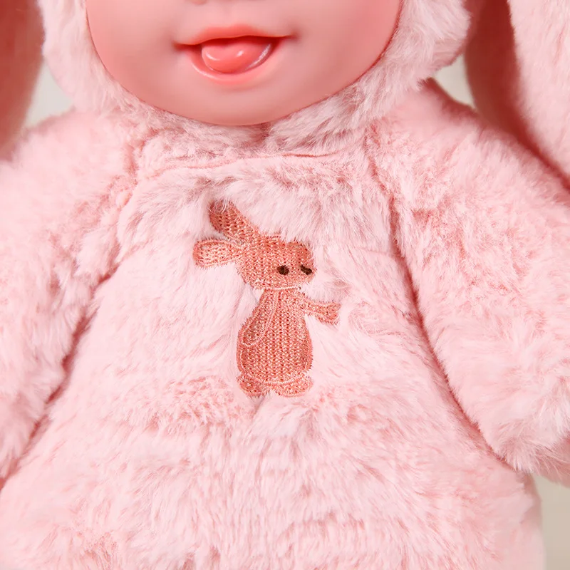 35 CM Prerojeni Baby Zajec/Bear Plišastih Lutka Igrače Odprte Oči Srčkan Baby Lutke z Otroci Spalna Najboljše Darilo za Rojstni dan Za Otroke