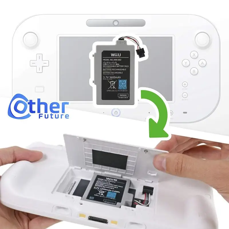 Za Wii U GamePad 3600 mAh Zamenjava Polnilne Baterije