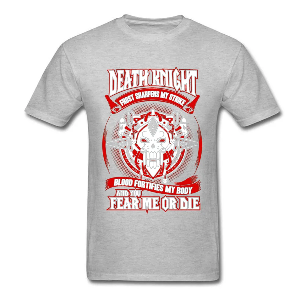 Strah Ali Umreti T-shirt Moški Death Knight T Shirt Frost Sharpens Moje Stavke Wow Moški Darilo za Rojstni dan Tshirt Punk Lobanje Band Vrhovi Groza