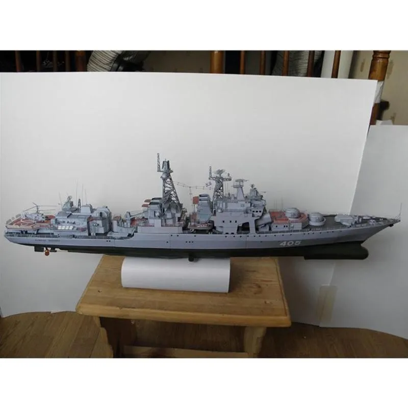 1:200 Admiral Antisubmarine Ladje DIY 3D Paper Card Model Stavbe Nastavite Gradnje Izobraževalne Igrače Igrača Vojaške Model Otroci Igrače