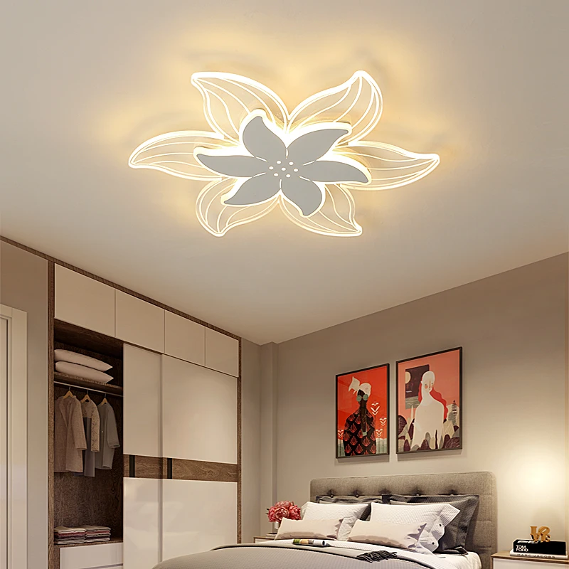 Sodobni led lestenec svetil za dnevno sobo, spalnica, jedilnica, kuhinja strop lestenci Ultra tankih Belih vzmetenje svetilke