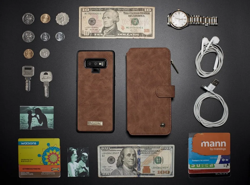 Modna blagovna Znamka, Original Mobilni Telefon Vrečko za Samsung Galaxy Note 8 9 10 Plus Stojalo Denarnice Luxury Compact Pokrivajo Primeru Visoke Kakovosti