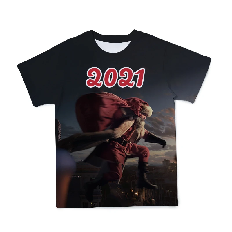 2021 Moda Harajuku Temo Božič Vzorec 3D Tiskanje Zanimivo Veliki, Moški In Ženska T-Majica (Prilagodljiv) 110-6XL