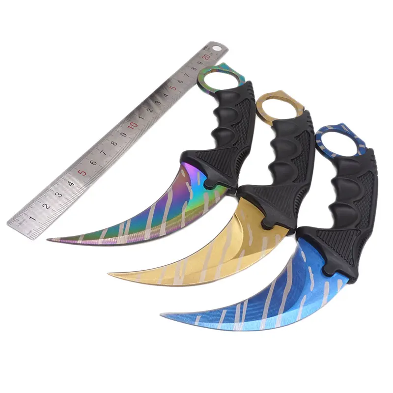 CS POJDI Karambit Nož za Kampiranje Lovski Nož Taktično Žep iz Nerjavečega Jekla Nož Rezilo Prostem EOS Orodje