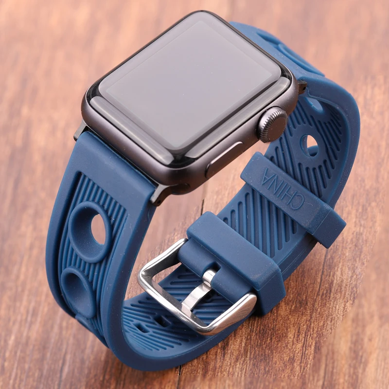 Silikonski Watchbands Za Apple Watch Trak 40 mm 44 Iwatch Trak 38 mm 42mm Gume Correa 5 4 3 2 1 Watch Accessorie