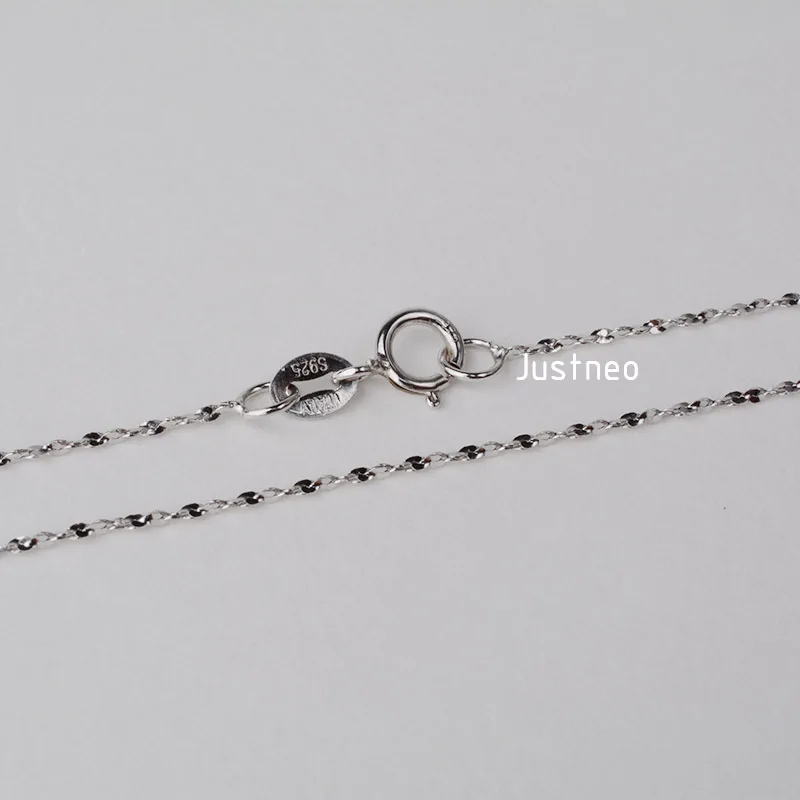1mm trdna 925 sterling srebro fancy twisted verige ogrlico s srebrno pomlad zaponko in srebrni znak oznake, 1 kos