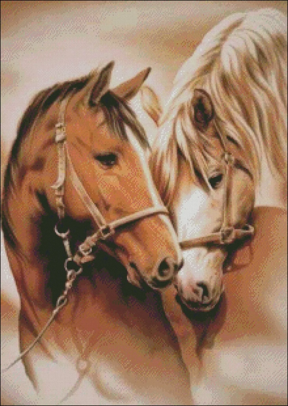 Konj Ljubezni - Šteje Navzkrižno Šiv Kompleti - Ročno Needlework za Vezenje 14 ct Navzkrižno Šiv Določa DMC Barve