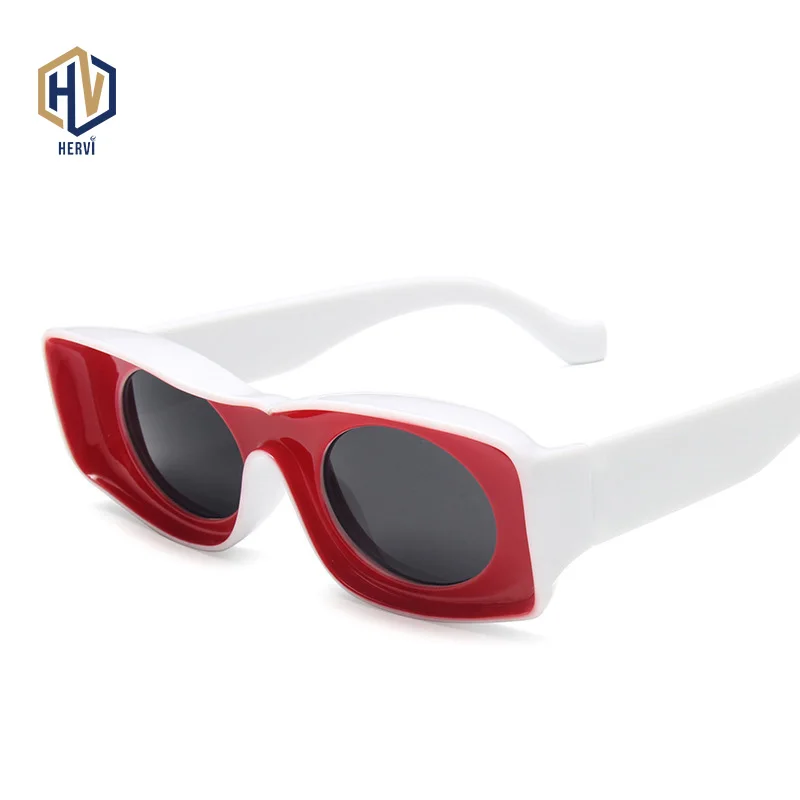 Novo Konkavno Okvir sončna Očala Fant Dekle Univerzalno Pretirana Oblike, sončna Očala Moda Smešno Očala UV400